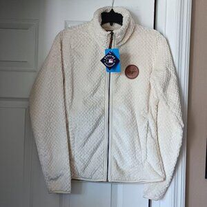COLUMBIA Womens Jacket Fleece Full Zip with Dodgers Logo Size XS NEW